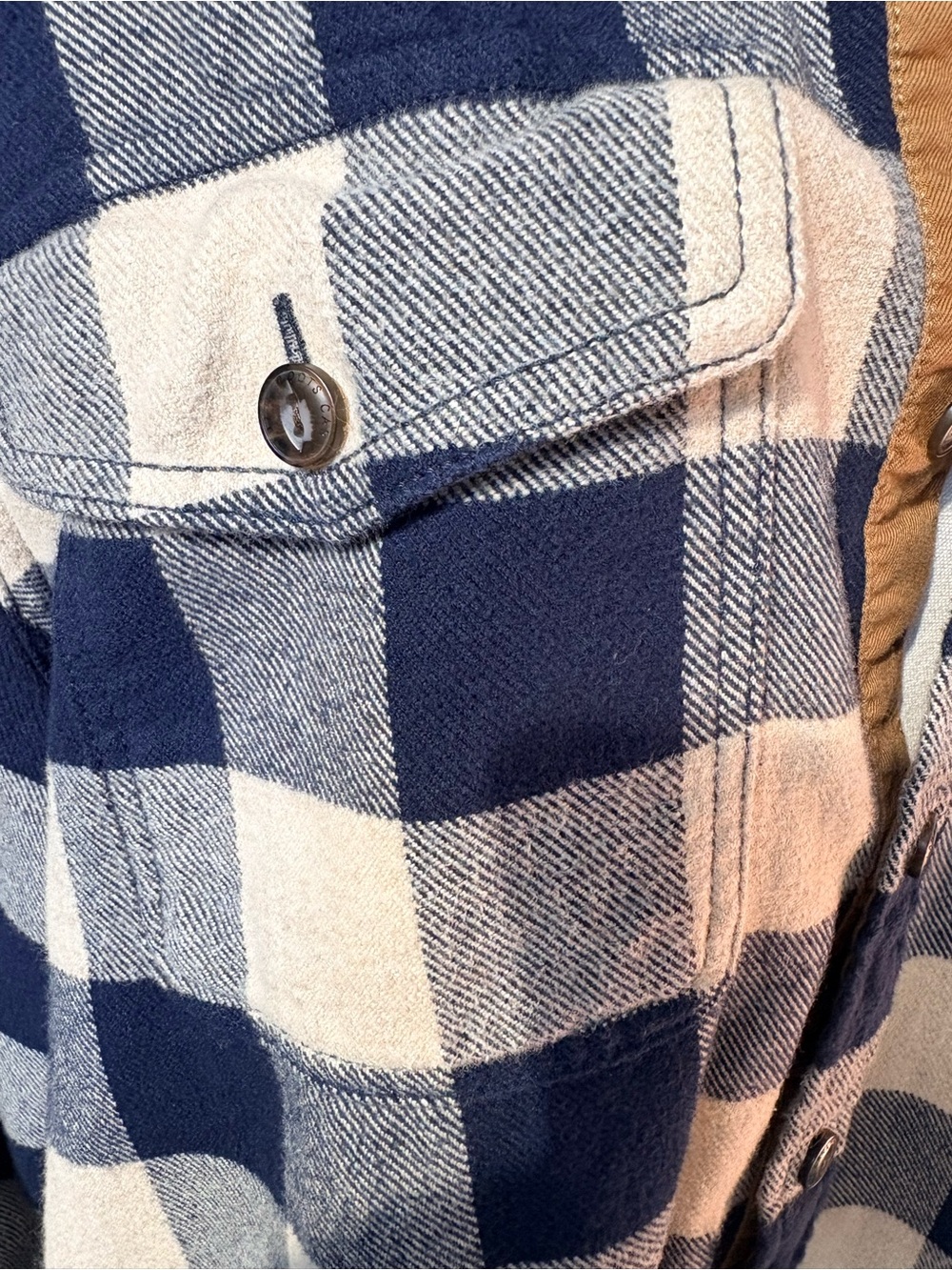 Roots 100% Cotton Buffalo Plaid Flannel Shirt Jacket XL - Picture 4 of 13